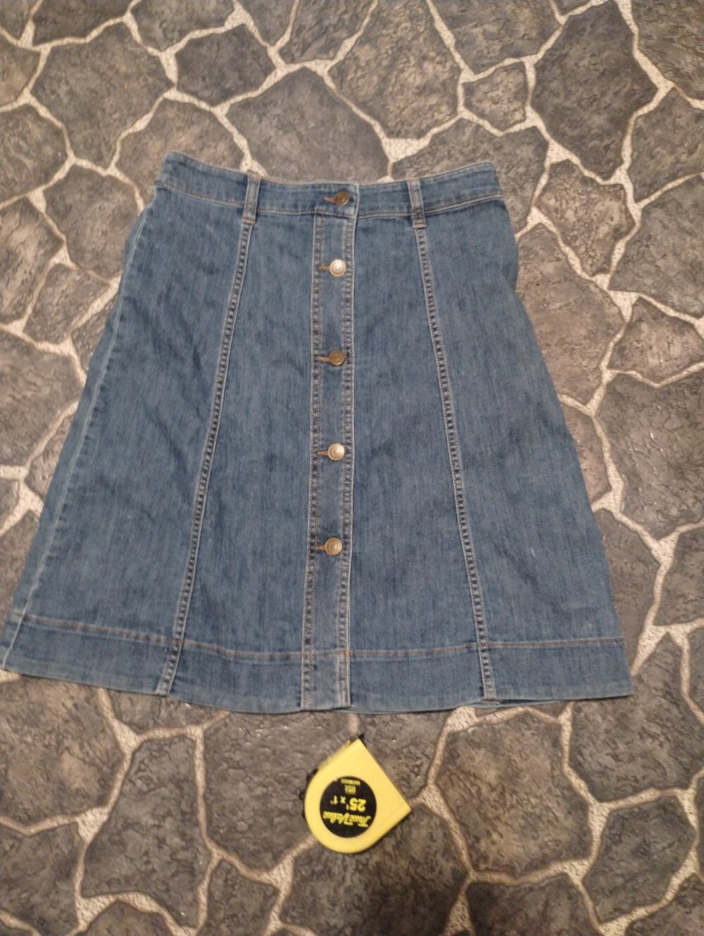 Ralph Lauren Chaps A line Denim Skirt  size 4P VINTAGE